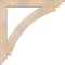 Ekena Millwork Thorton Traditional Smooth Bracket w/ Offset Brace, Douglas Fir, 5 1/2"W x 34"D x 34"H BKT0604X34X34THR01SDF - alternate 3